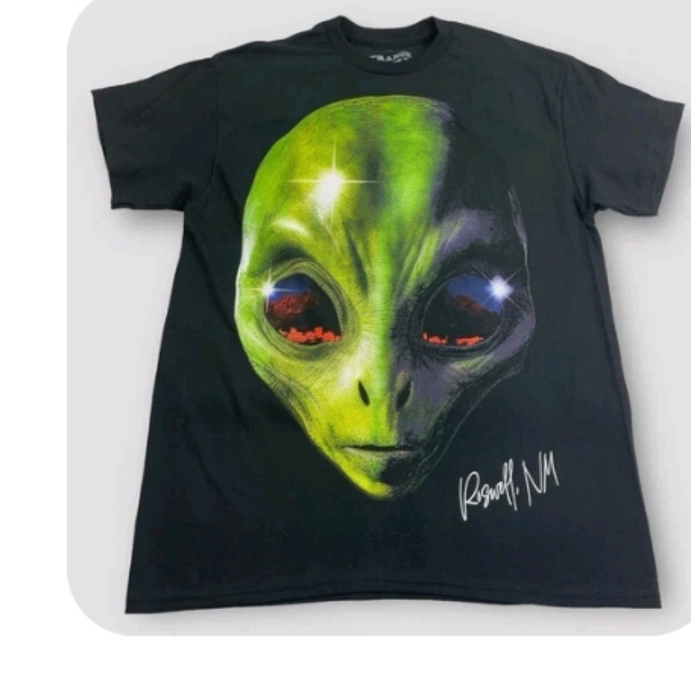 Alien graphic T-Shirt - Black & Green